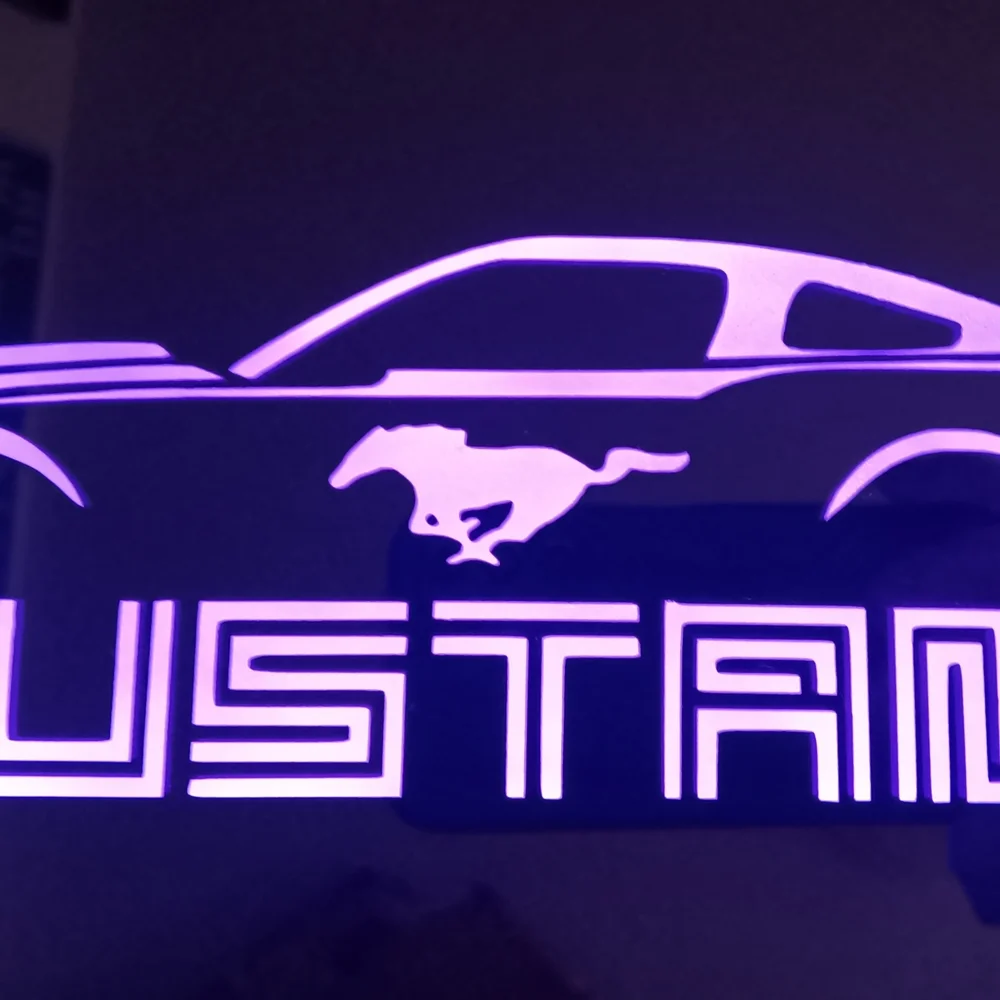 L.E.D Lighted Mustang Mirror